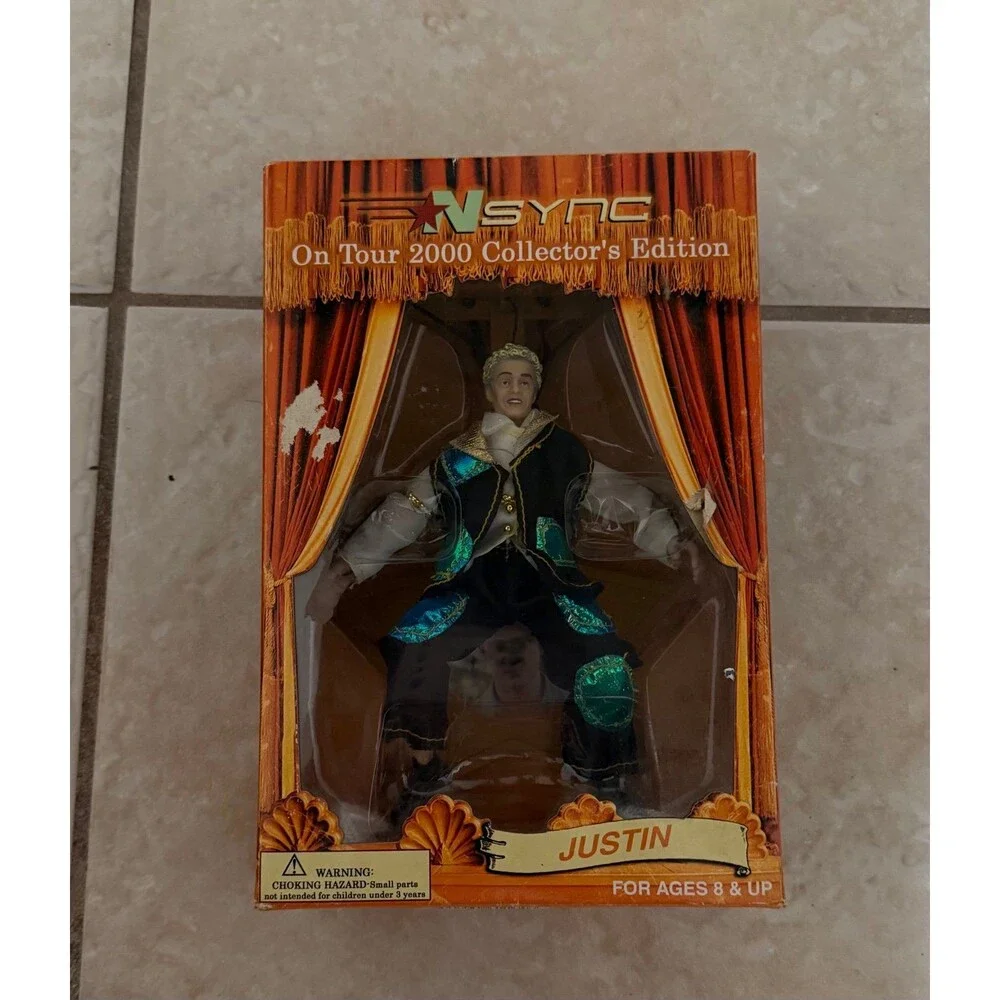 NSYNC collectible marionette set of 6 complete 2000 Living Toyz New In Box